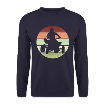 Quad, vintage quad passion - Unisex Sweatshirt - navy - Front - Alina (178cm) & Michal (187cm)