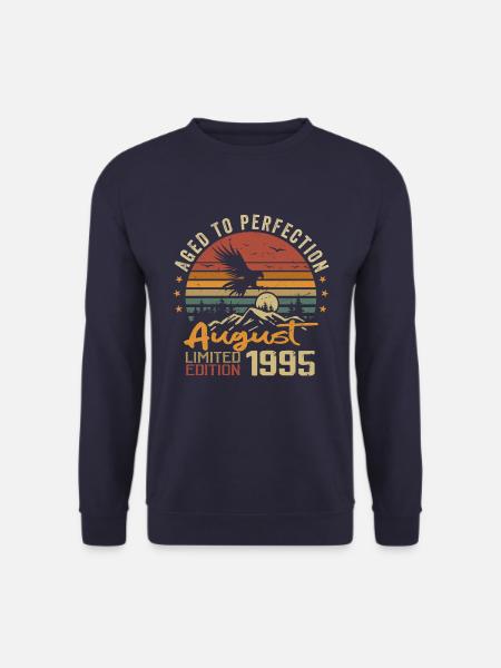 Jahrgang August 1995 Geburtstagsgeschenk August 1995 - Unisex Pullover - Navy
