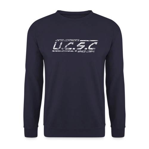 Damaged UCSC Logo White - Space Precinct Zero - Unisex Sweatshirt