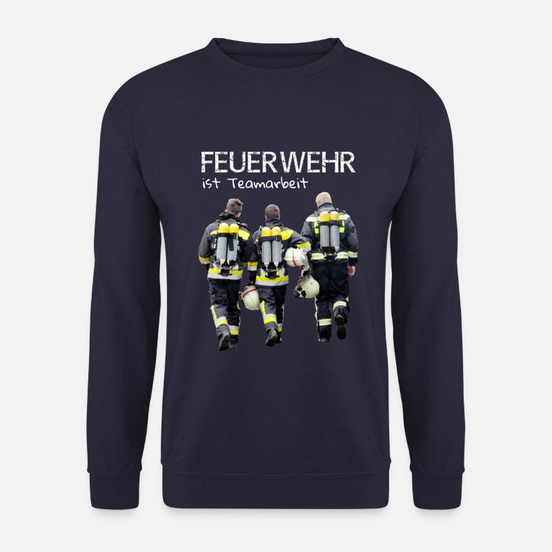 Feuerwehr ist Teamarbeit - Unisex Pullover - Navy