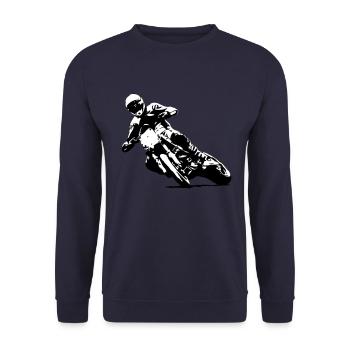 Supermoto - Unisex Pullover - Navy - Vorne - Alina (178cm) & Michal (187cm)
