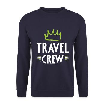 Travel Crew - Unisex Pullover - Navy - Vorne - Alina (178cm) & Michal (187cm)