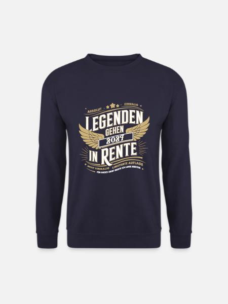 Legenden Gehen 2027 In Rente - Unisex Pullover - Navy