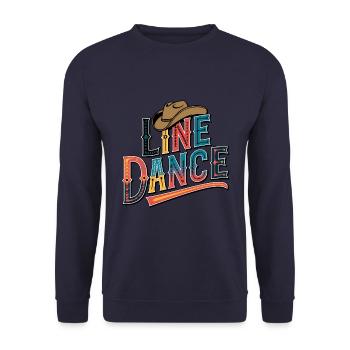 La danse en ligne : mon hobby - ma passion - mon truc - Sweat-shirt Unisexe - marine - Devant - Alina (178cm) & Michal (187cm)