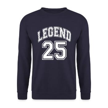 Légende 25 - Sweat-shirt Unisexe - marine - Devant - Alina (178cm) & Michal (187cm)