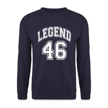 Legend 46 - Unisex Sweatshirt - navy - Front - Alina (178cm) & Michal (187cm)