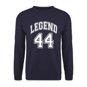 Légende 44 - Sweat-shirt Unisexe - marine - Devant - Alina (178cm) & Michal (187cm)
