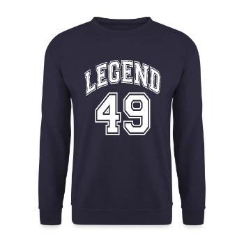 Legend 49 - Unisex Sweatshirt - navy - Front - Alina (178cm) & Michal (187cm)