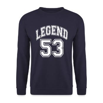 Legend 53 - Unisex Sweatshirt - navy - Front - Alina (178cm) & Michal (187cm)