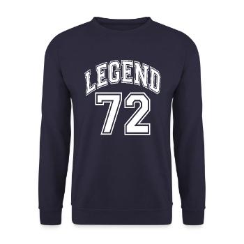 Legend 72 - Unisex Sweatshirt - navy - Front - Alina (178cm) & Michal (187cm)