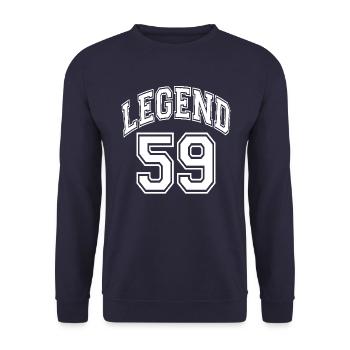 Legend 59 - Unisex Pullover - Navy - Vorne - Alina (178cm) & Michal (187cm)