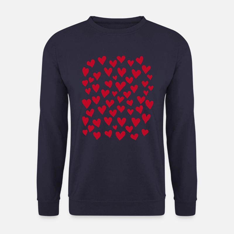 Heart Pattern - Unisex Sweatshirt - navy