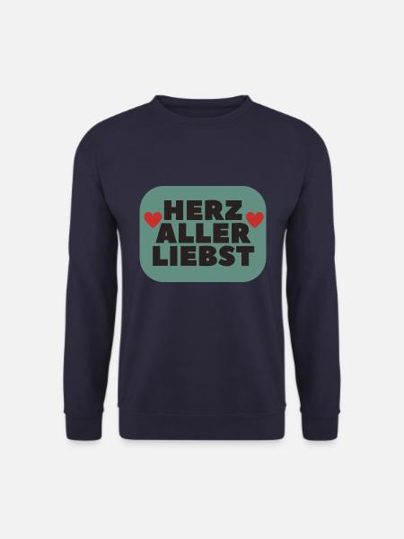 Herz aller liebst Lieblingsmensch Geschenkidee - Unisex Pullover - Navy