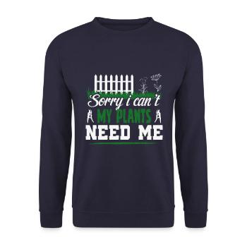 Jardiniers amateurs, jardiniers de fruits et légumes - Sweat-shirt Unisexe - marine - Devant - Alina (178cm) & Michal (187cm)