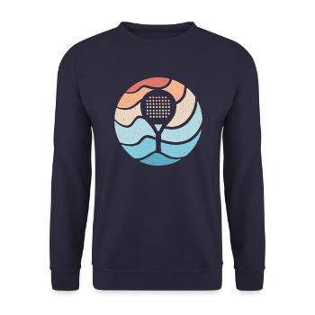 Padel rackets padel tennis padel players padel - Unisex Sweatshirt - navy - Front - Alina (178cm) & Michal (187cm)
