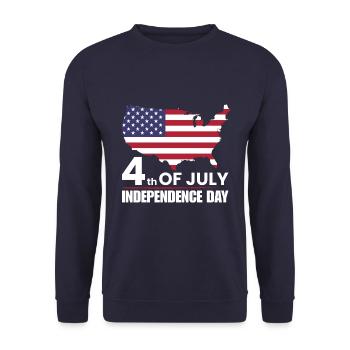 America identity day - Unisex Sweatshirt - navy - Front - Alina (178cm) & Michal (187cm)