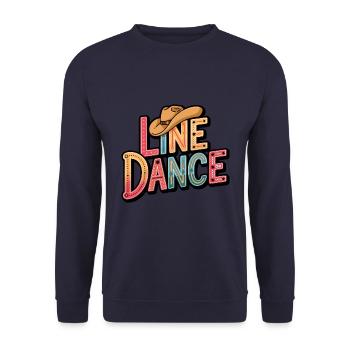 La danse en ligne : mon hobby - ma passion - mon truc - Sweat-shirt Unisexe - marine - Devant - Alina (178cm) & Michal (187cm)