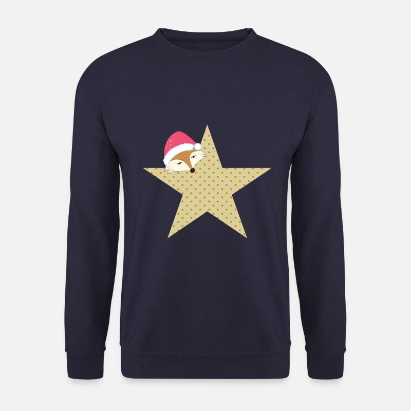 Fuchs Stern Weihnachtszeit - Geschenkidee - - Unisex Pullover - Navy