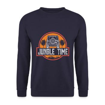 Safari Big Five - Sweat-shirt Unisexe - marine - Devant - Alina (178cm) & Michal (187cm)