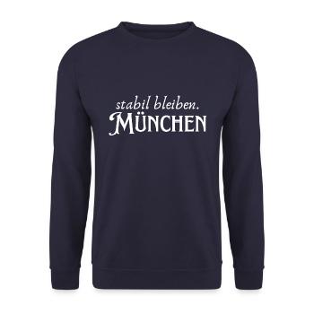 Rester stable Munich - Sweat-shirt Unisexe - marine - Devant - Alina (178cm) & Michal (187cm)