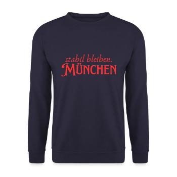 Rester stable Munich - Sweat-shirt Unisexe - marine - Devant - Alina (178cm) & Michal (187cm)