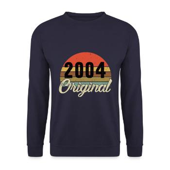 2004 Anniversaire original - Sweat-shirt Unisexe - marine - Devant - Alina (178cm) & Michal (187cm)