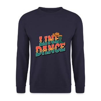 Danse en ligne La danse en ligne mon hobby - Sweat-shirt Unisexe - marine - Devant - Alina (178cm) & Michal (187cm)