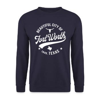 Fort Worth - Unisex Pullover - Navy - Vorne - Alina (178cm) & Michal (187cm)