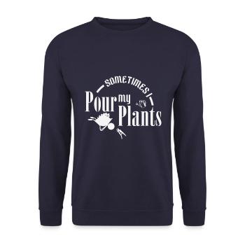 Hobby gardeners, fruit and vegetable gardeners - Unisex Sweatshirt - navy - Front - Alina (178cm) & Michal (187cm)