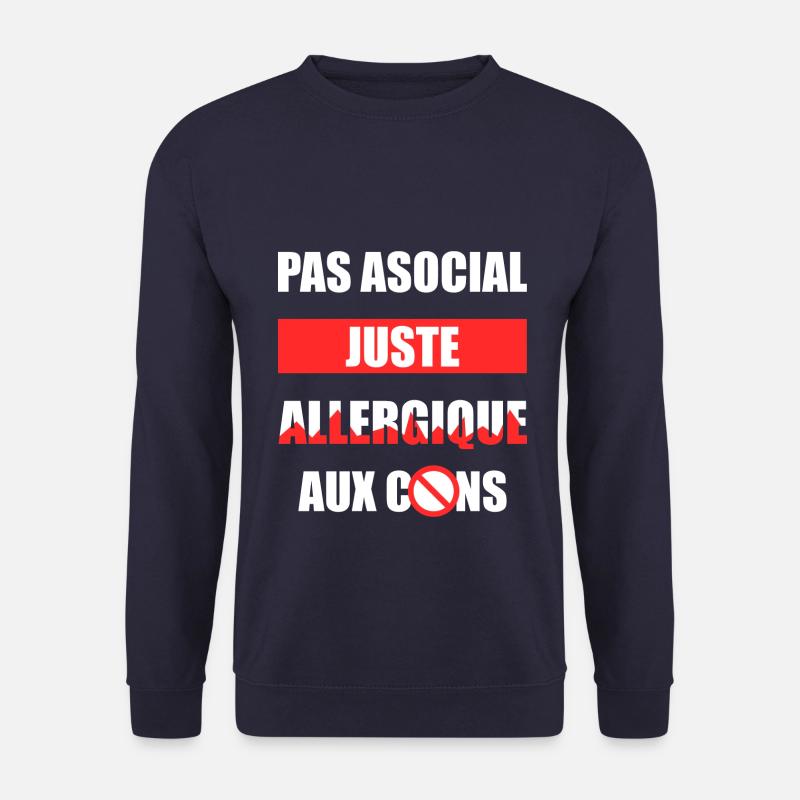 allergisch gegen Nachteile - Unisex Pullover - Navy