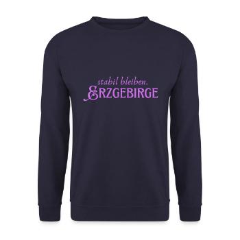 Rester stable Erzgebirge - Sweat-shirt Unisexe - marine - Devant - Alina (178cm) & Michal (187cm)