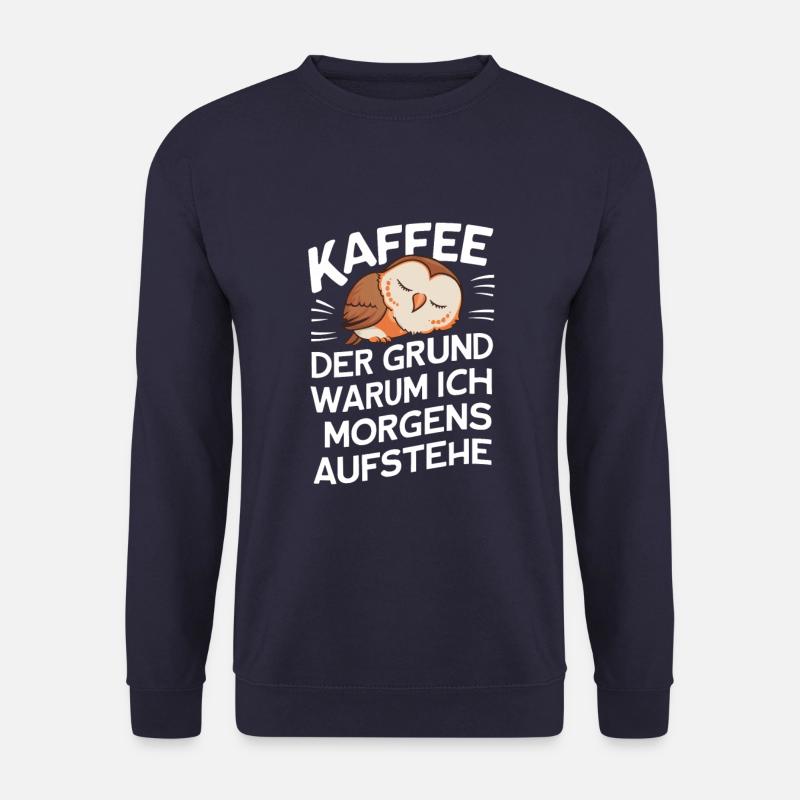 Nachteule Eule Eulen Vogel - Unisex Pullover - Navy