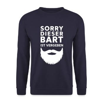 Funny Funny Funny Saying Funny Clothing - Unisex Sweatshirt - navy - Front - Alina (178cm) & Michal (187cm)