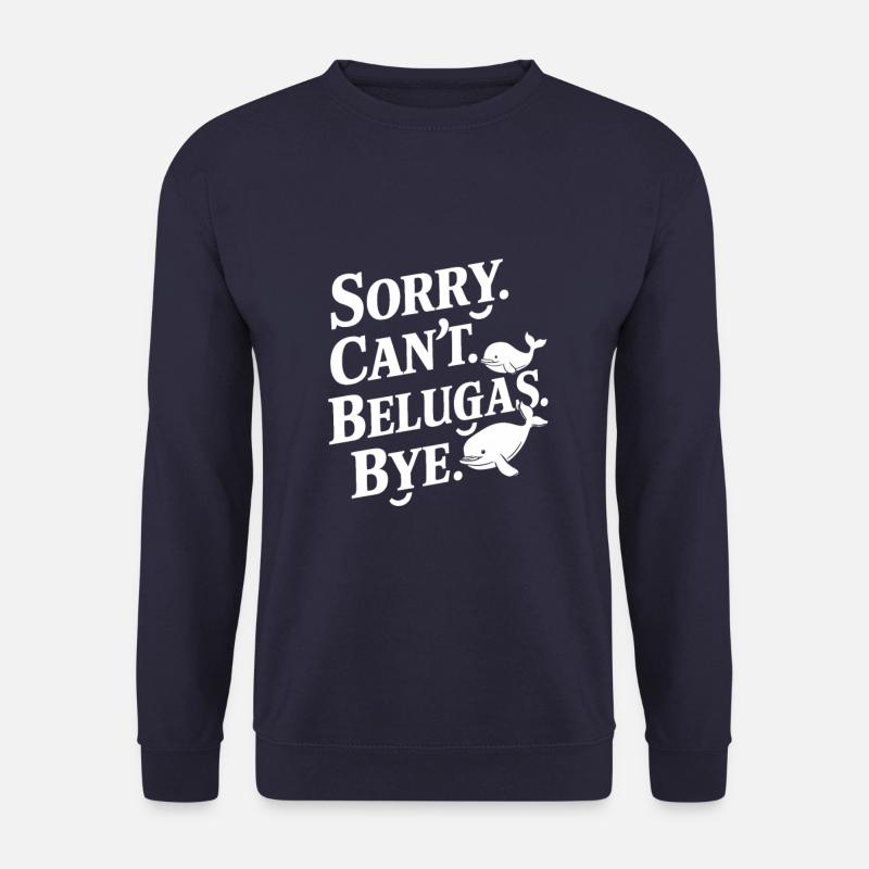 Beluga Wal Ozean Belugas Wale - Unisex Pullover - Navy
