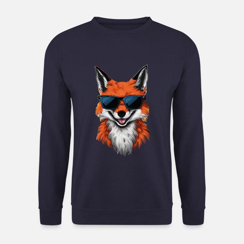Fox Foxes Animal - Unisex Sweatshirt - navy