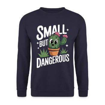 Cactus Cacti Desert Plant - Unisex Sweatshirt - navy - Front - Alina (178cm) & Michal (187cm)
