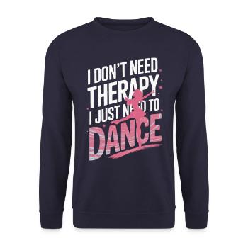 Tanzen Tänzer Tanzen - Unisex Pullover - Navy - Vorne - Alina (178cm) & Michal (187cm)