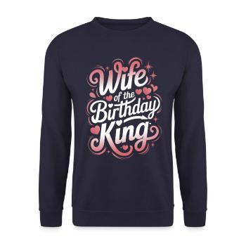 Frau Ehefrau Partnerin Familie Verheiratet - Unisex Pullover - Navy - Vorne - Alina (178cm) & Michal (187cm)