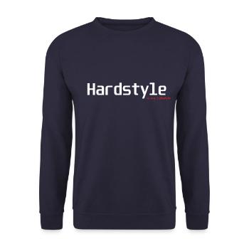 Hardstyle Lifestyle weiss - Unisex Pullover - Navy - Vorne - Alina (178cm) & Michal (187cm)