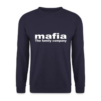 Mafia the familiy company - Unisex Pullover - Navy - Vorne - Alina (178cm) & Michal (187cm)