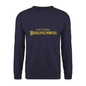 Stay stable Braunschweig - Unisex Sweatshirt - navy - Front - Alina (178cm) & Michal (187cm)