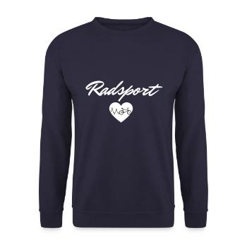 Radsport Rennrad Rennradfahrer - Unisex Pullover - Navy - Vorne - Alina (178cm) & Michal (187cm)