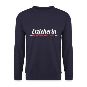 Erzieherin Beruf - Unisex Pullover - Navy - Vorne - Alina (178cm) & Michal (187cm)