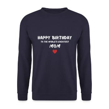 Joyeux anniversaire maman - Sweat-shirt Unisexe - marine - Devant - Alina (178cm) & Michal (187cm)