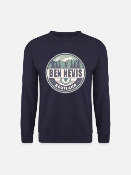 Ben Nevis Ecosse Grampian Mountains Randonnée - Sweat-shirt Unisexe - marine