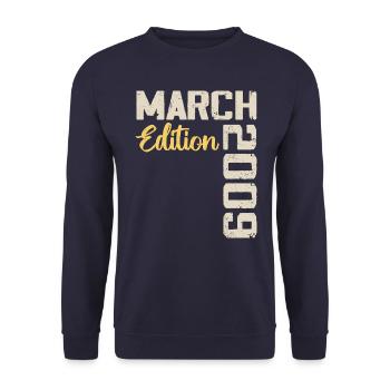 March 2009 Birthday Gift March 2009 - Unisex Sweatshirt - navy - Front - Alina (178cm) & Michal (187cm)