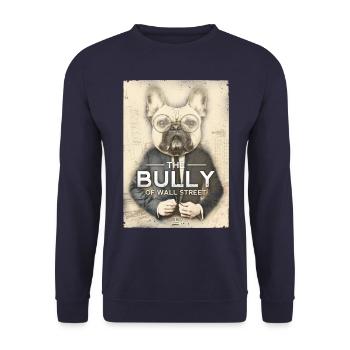 The Bully of Wall Street - Unisex Pullover - Navy - Vorne - Alina (178cm) & Michal (187cm)