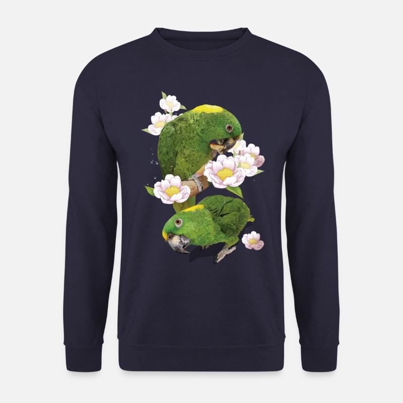 Le perroquet à nuque jaune - Sweat-shirt Unisexe - marine