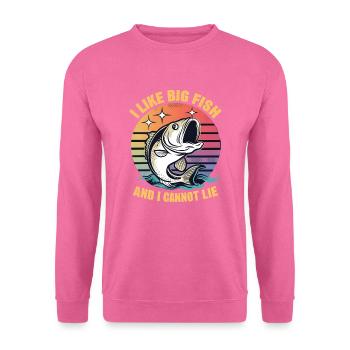 J'aime les gros poissons et je ne peux pas mentir - Sweat-shirt Unisexe - rose - Devant