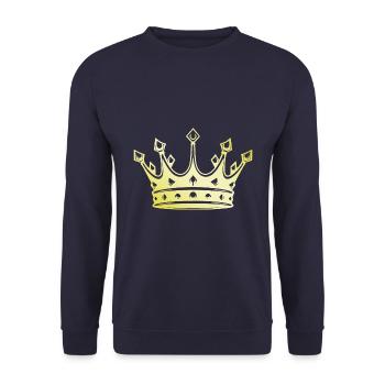 Crown Royal Gold - Unisex Sweatshirt - navy - Front - Alina (178cm) & Michal (187cm)